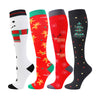 3/4/6 Pairs Christmas Compression Socks