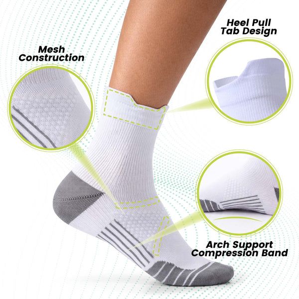 6 Pairs Ankle Compression Socks