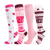 4 Pairs Doctor-Stethoscope Series Compression Socks