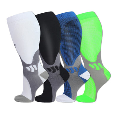 4 Pairs Plus Size Magic Compression Socks