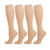 4 Pairs Solid Color Compression Socks