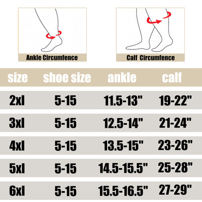 3/4 Pairs Plus Size Doctor-Stethoscope Series Compression Socks