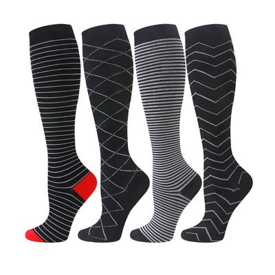 4 Pairs stripe Compression Socks
