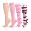 4 Pairs Doctor-Stethoscope Series Compression Socks