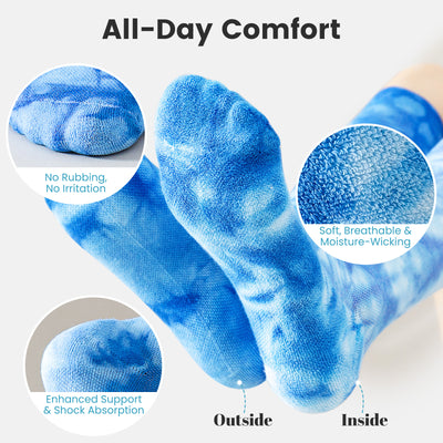 1 Pair Gradient Series 20-30mmHg Cotton Compression Socks