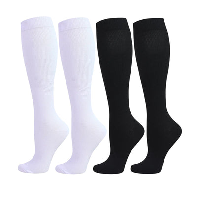 4 Pairs Solid Color Compression Socks