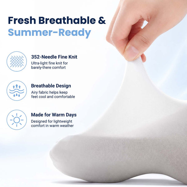 2 Pairs Lightweight Series 20–30 mmHg Compression Socks
