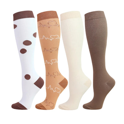4 Pairs Doctor-Stethoscope Series Compression Socks