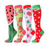 4 Pairs Fruits Compression Socks