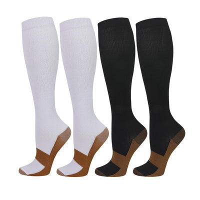 4 Pairs Solid Color Compression Socks