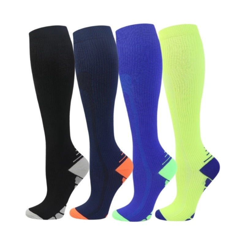 4 Pairs Athletic Compression Socks - Multi-Color Arrow Design – ISUNIE