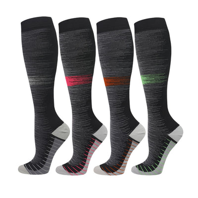 4 Pairs stripe Compression Socks