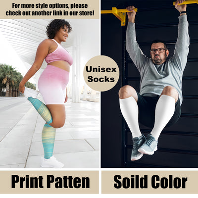 4 Pairs Plus Size Dazzle Compression Socks