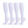 4 Pairs Solid Color Compression Socks