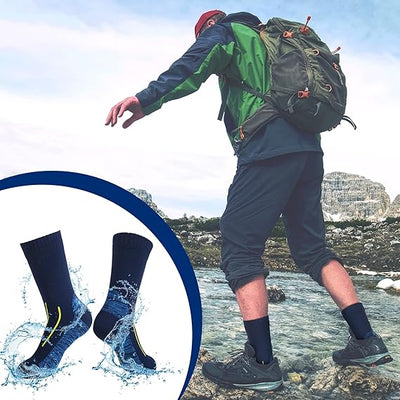 ISUNIE Waterproof Outdoor Sports Socks for Men and Women - Breathable and Warm, Unisex Size, Ideal for Winter Sports