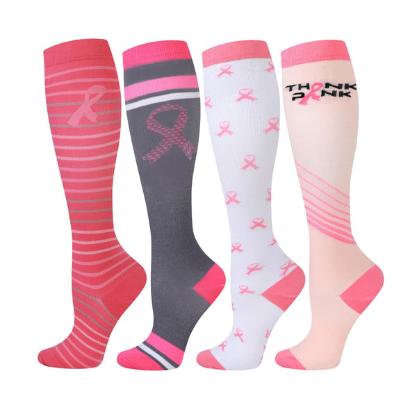 4 Pairs Doctor-Stethoscope Series Compression Socks