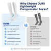 2 Pairs Lightweight Series 20–30 mmHg Compression Socks