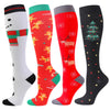 3/4/6 Pairs Christmas Compression Socks