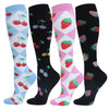 4 Pairs Fruits Compression Socks