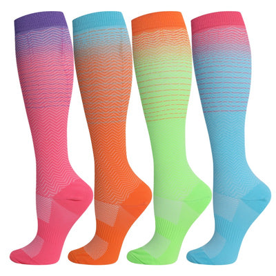 4 Pairs stripe Compression Socks