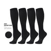 4 Pairs Solid Color Compression Socks