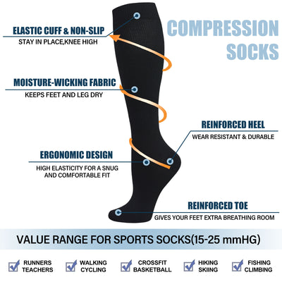 4 Pairs Fruits Compression Socks