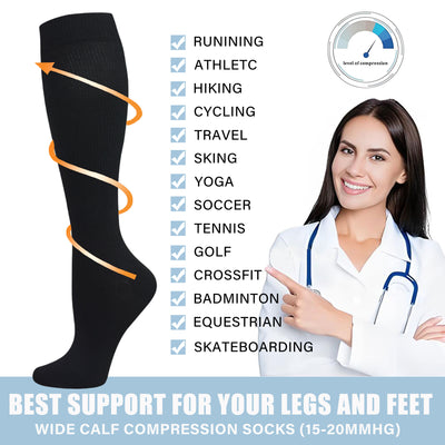 4 Pairs Fruits Compression Socks