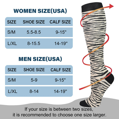 4 Pairs stripe Compression Socks