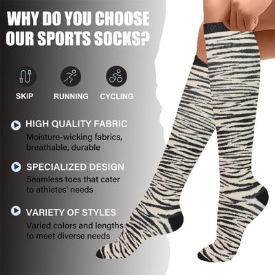 4 Pairs stripe Compression Socks